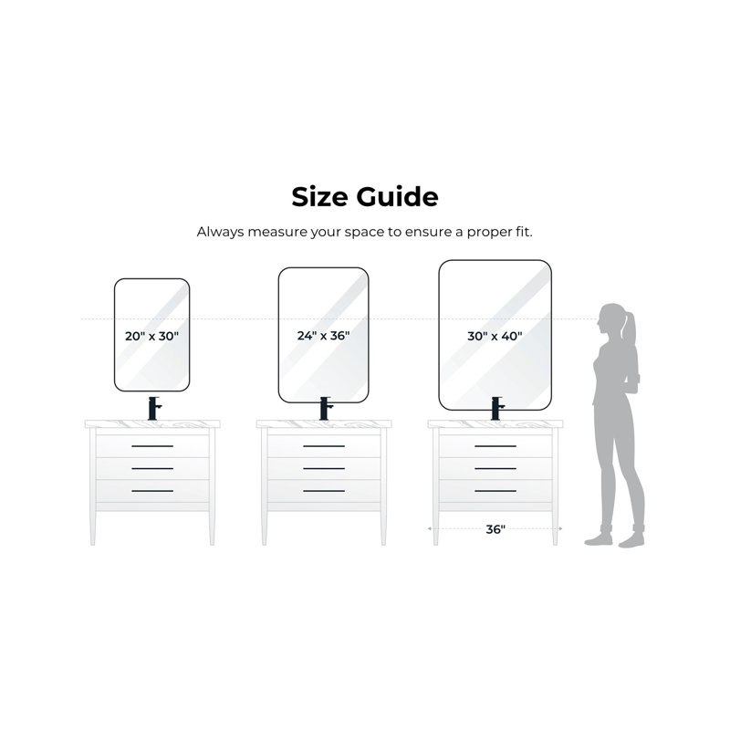 Orren Ellis Weeksville Modern & Contemporary Bathroom / Vanity Mirror